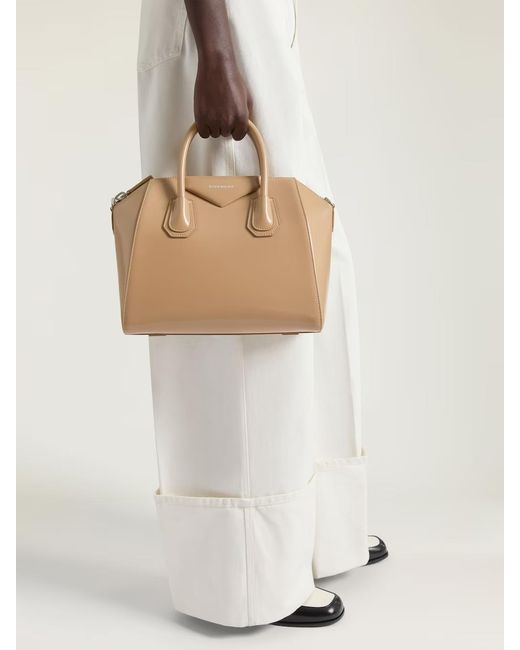 Givenchy Natural Antigona Small Leather Shoulder Bag