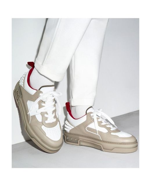 Christian Louboutin Pink Astroloubi Lace-Up Sneakers for men
