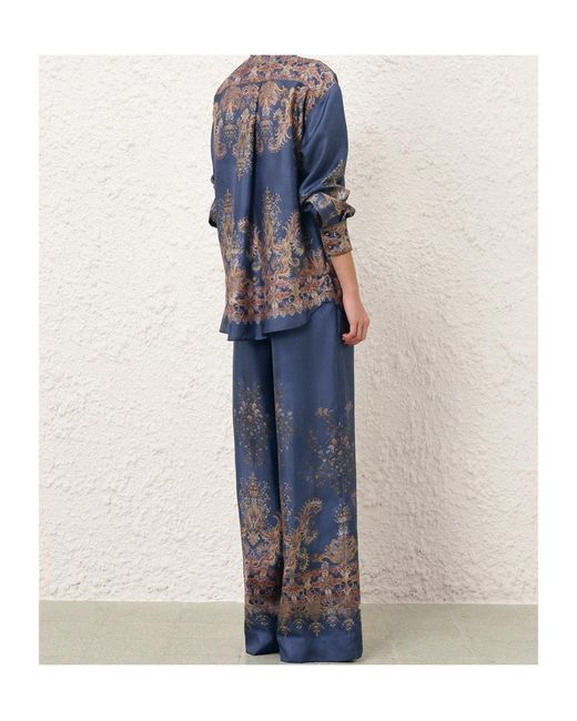 Zimmermann Blue Valiant Relaxed Shirt