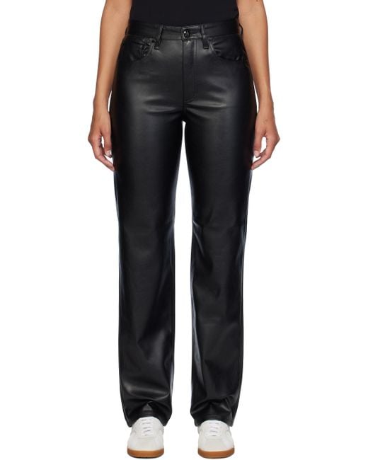 Rag & Bone Black Belt Loops Slacks