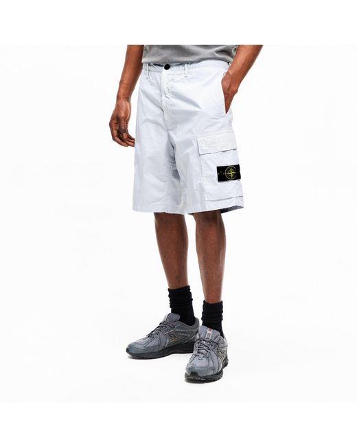 Stone Island Blue Casual Versatile Shorts for men
