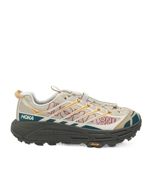 Hoka One One Gray Trail Logo Running Shoes for men
