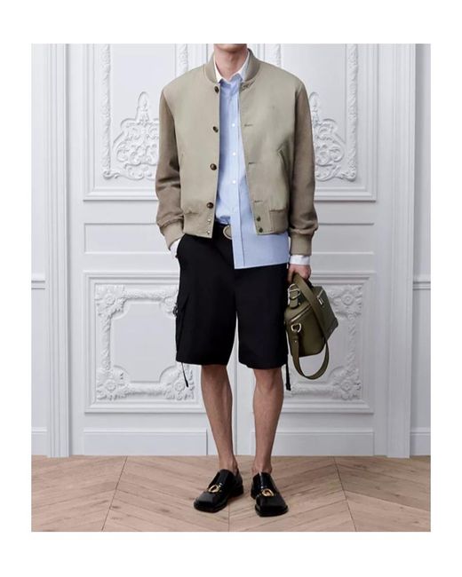 Dior Gray Varsity Jacket for men