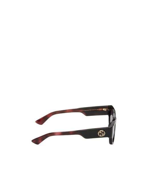 Gucci White Eyewear Oval Frame Sunglasses for men