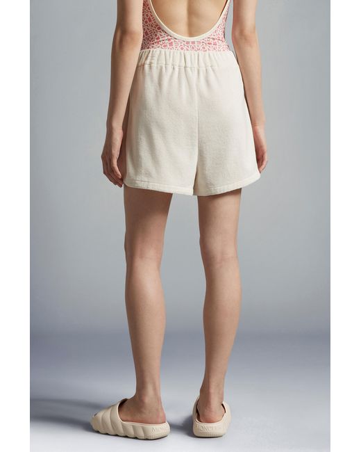 Moncler Natural Terrycloth Shorts