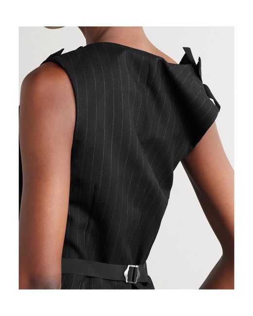 Sacai Black Patchwork Waistcoat