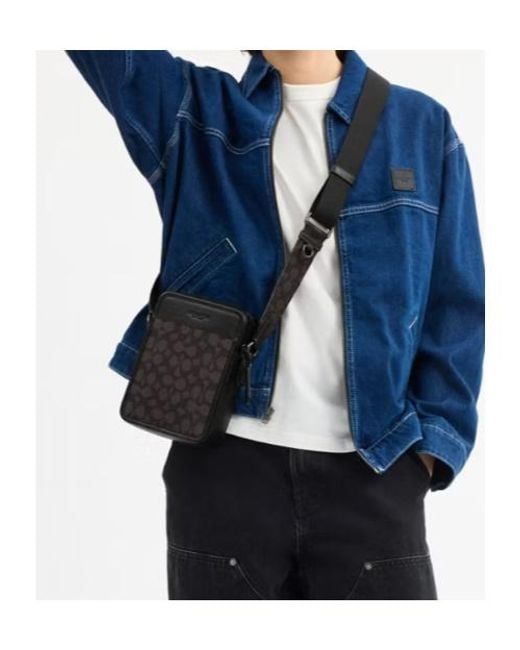 COACH Black Sullivan Crossbody Bag for men
