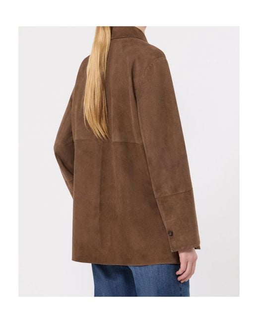 Max Mara Brown Suede Jacket