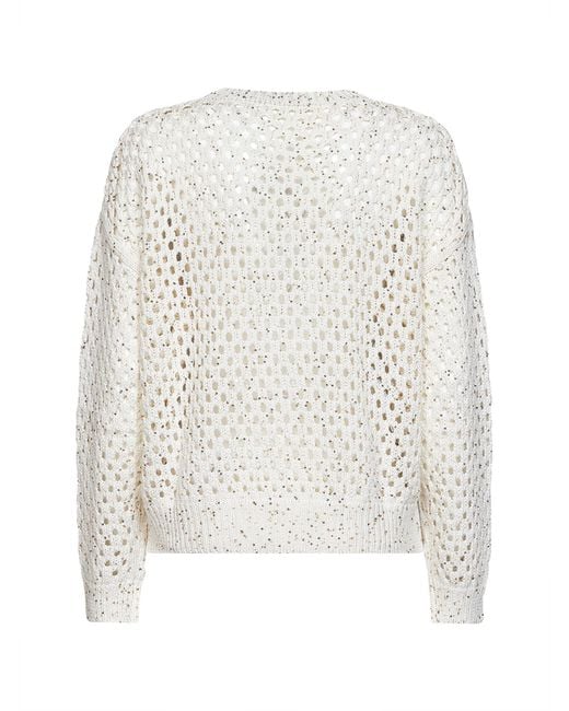 Max Mara White Studio Mstgeyser Sequinned Boxy Jumper