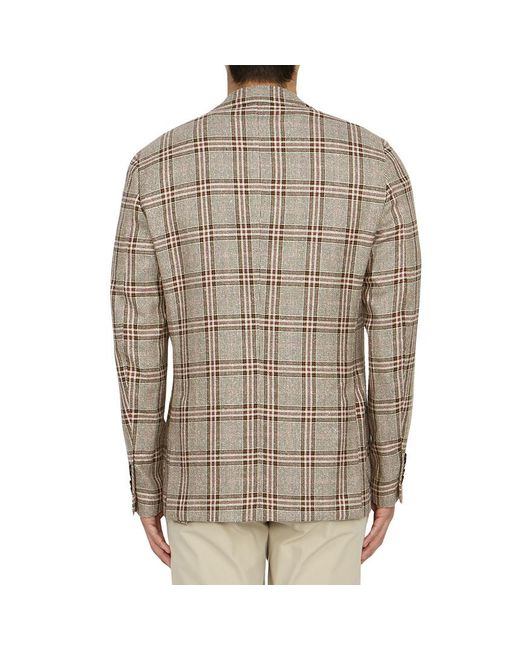 Lardini Natural Long Sleeved Suit Jacket for men
