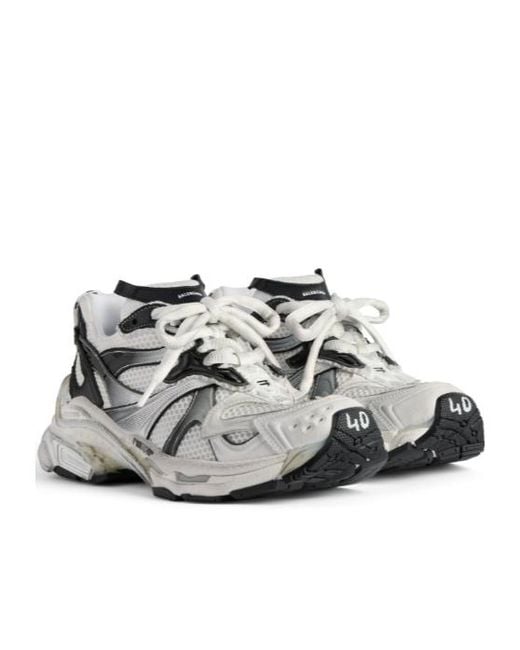 Balenciaga White Runner Mesh Running Shoes for men