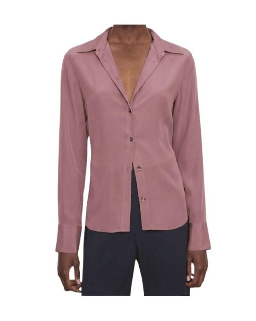 Vince Purple Long-Sleeved Shirt