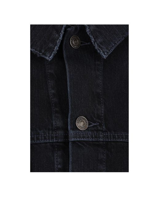 Balenciaga Blue Faded Denim Jacket for men