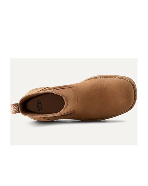 Ugg Brown Round-Toed Ankle Boots
