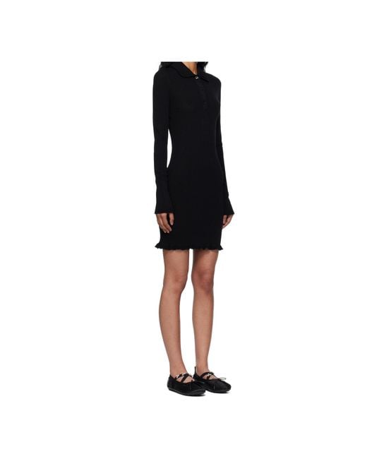 CECILIE BAHNSEN Black Long Sleeve Dress