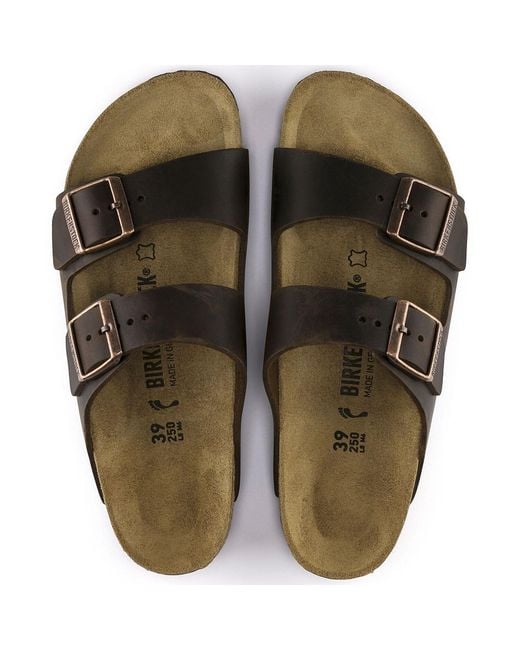 Birkenstock Black Arizona Leather Open Toe Sandals for men