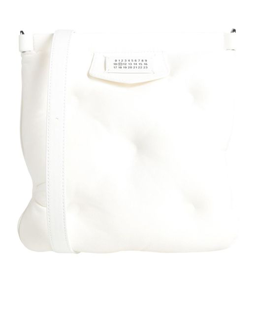 Maison Margiela White Medium Size Leather Sling Bag