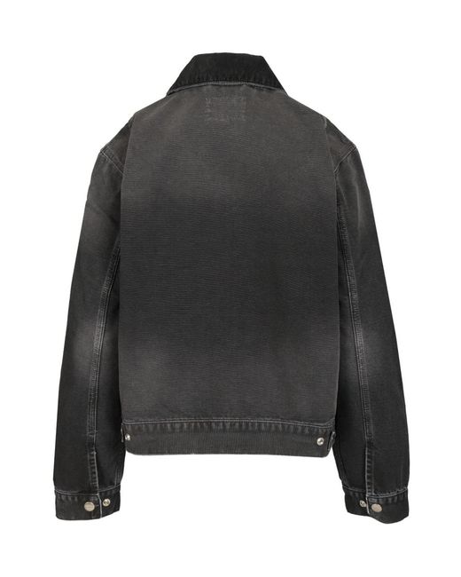 Carhartt Black Long-Sleeved Casual Jacket