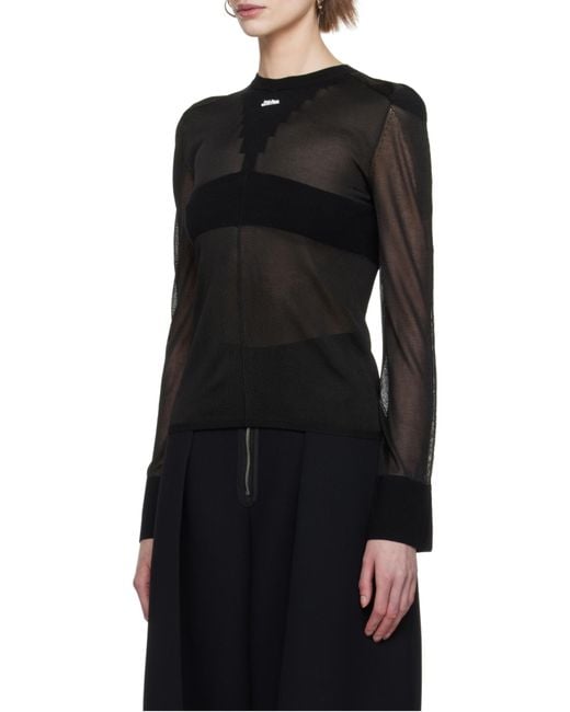 Jean Paul Gaultier Black The Logo Knitted Jumper