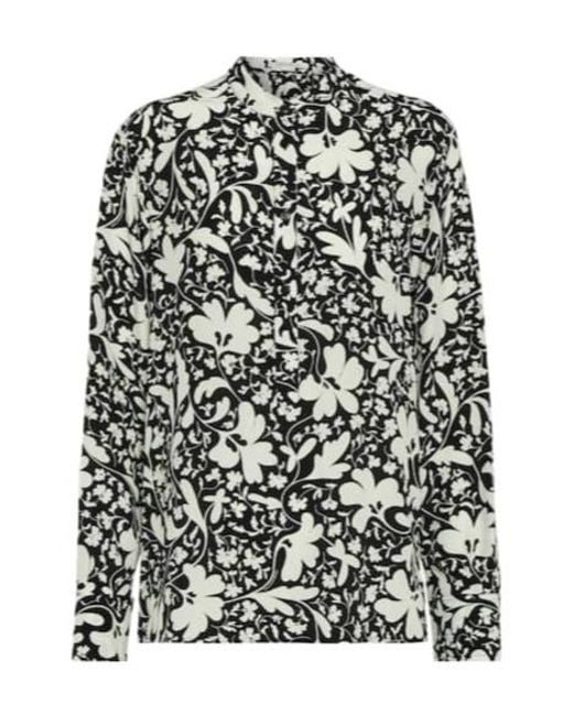 Stella McCartney Black Printed Silk Shirt