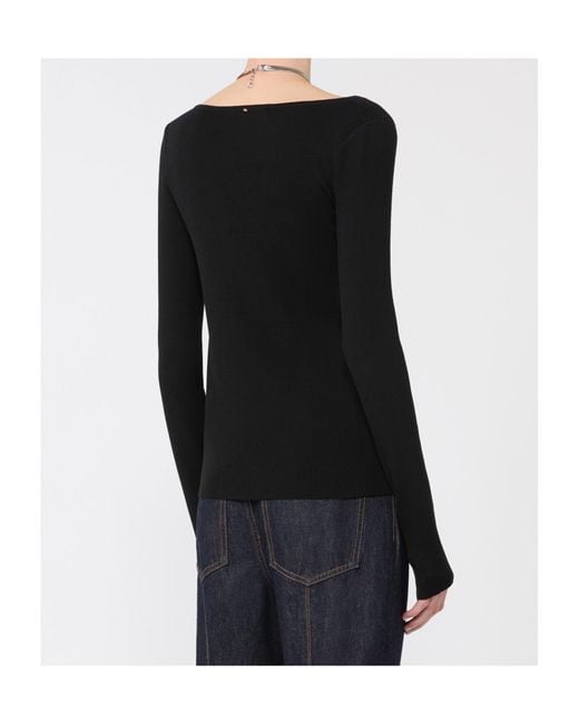 Sportmax Black Chain Cardigan