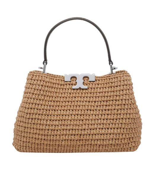 Tory Burch Brown Honeycomb Mini Satchel Bag