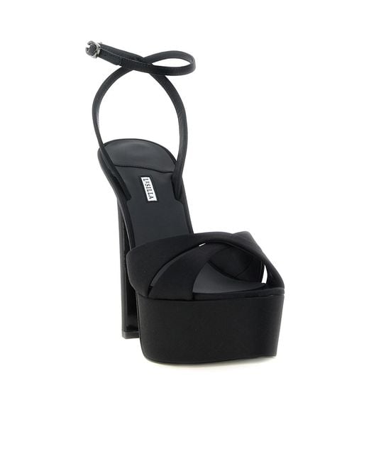 Le Silla Black Odette Platform Heeled Sandals