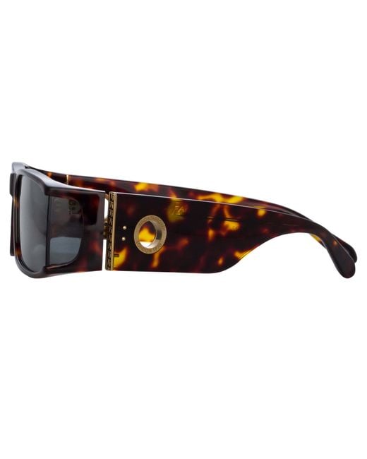 Linda Farrow Blue Square Sunglasses