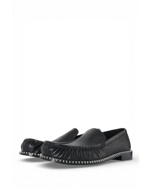 Dries Van Noten Black Ruched Loafers for men