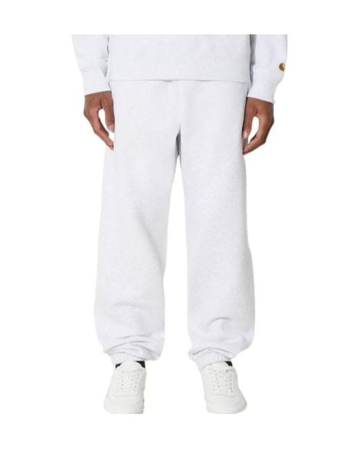 Carhartt White Chase Track Pants for men