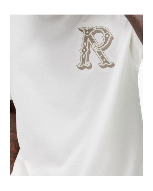 Represent White Western Logo T-Shirt for men