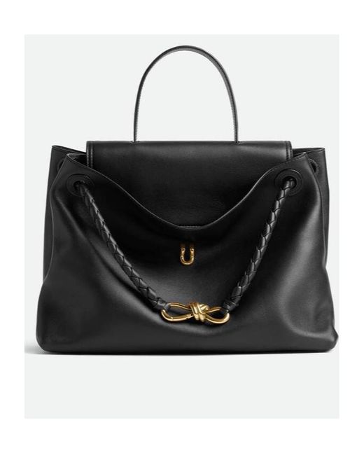 Bottega Veneta Black Ciao Ciao Knot Detailed Tote Bag