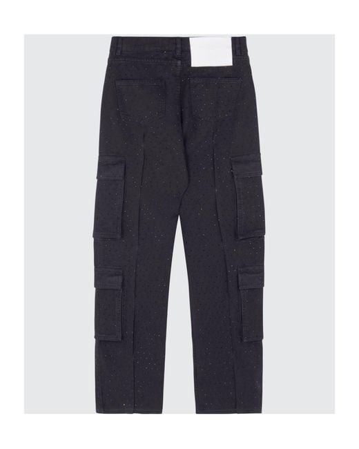 Barrow Blue Embellished Cargo Pants