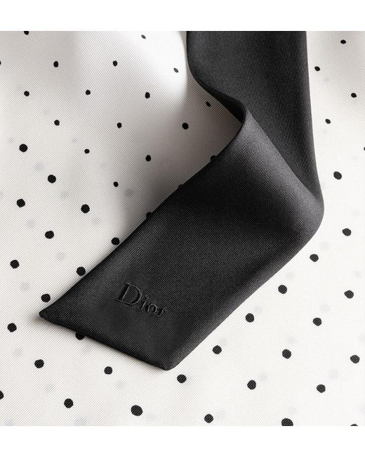 Dior White Short-Sleeved Blouse With Rear Tie