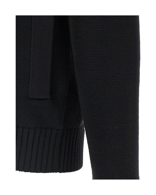 Zanone Chioto High-Neck Cardigan in Black for Men | Lyst