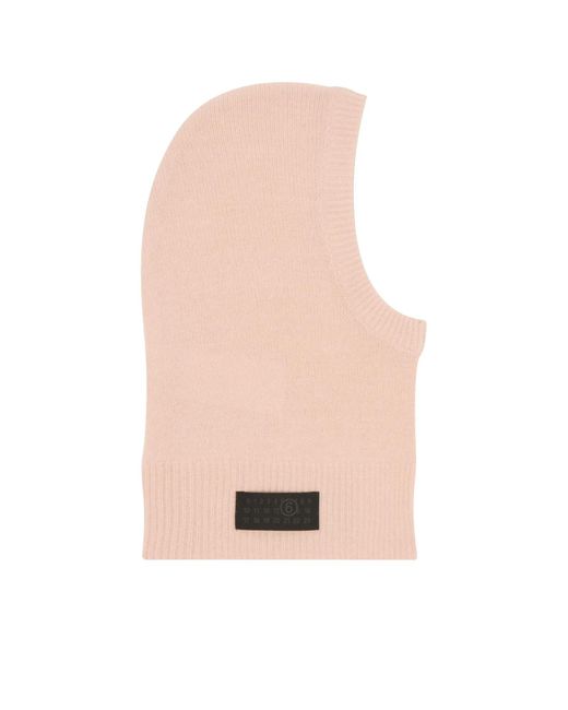 MM6 by Maison Margiela White Access Labels Story Gauge 7 Balaklava Hat