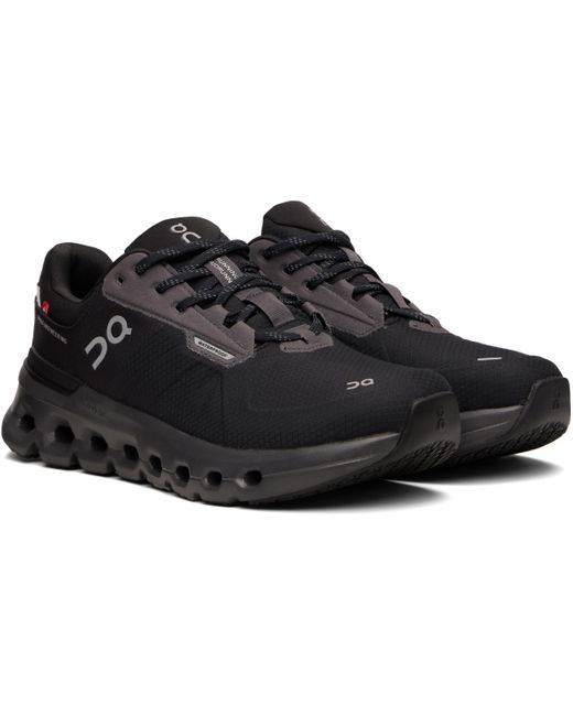 On Shoes Black Cloudrunner 2 Waterproof Sneakers for men
