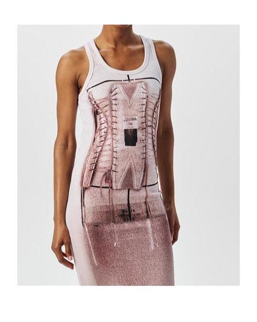 Jean Paul Gaultier Pink Maxi Dress