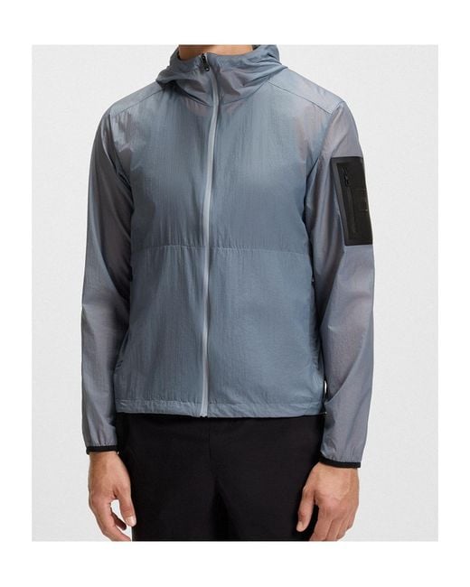 Boss Blue Boss Lightweight Ripstop Packable Water-Repellent Jacket for men