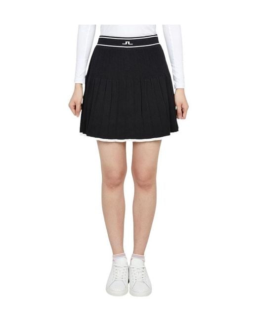 J.Lindeberg Black Knitted Midi Skirt