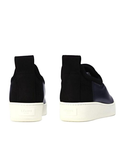 Céline Blue Round-Toe Sneakers