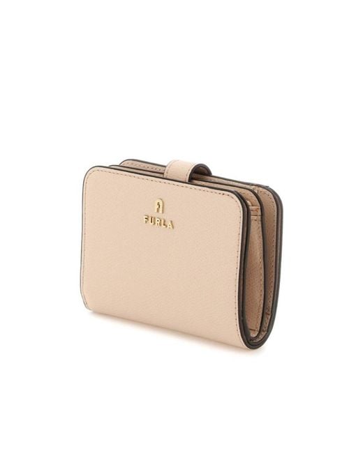 Furla Natural 'camelia' Compact Wallet