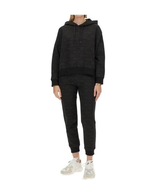 Moschino Black Hooded Long-Sleeved Hoodie