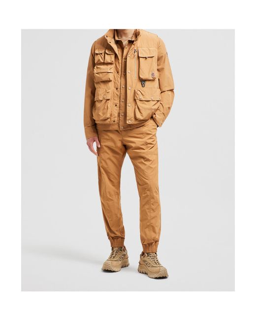Moncler Orange Grenoble Ripstop Jogging Trousers for men
