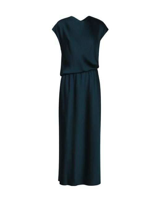 Vince Blue Long Satin Dress