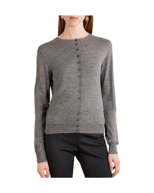 Kallmeyer Gray Merino Wool Cardigan