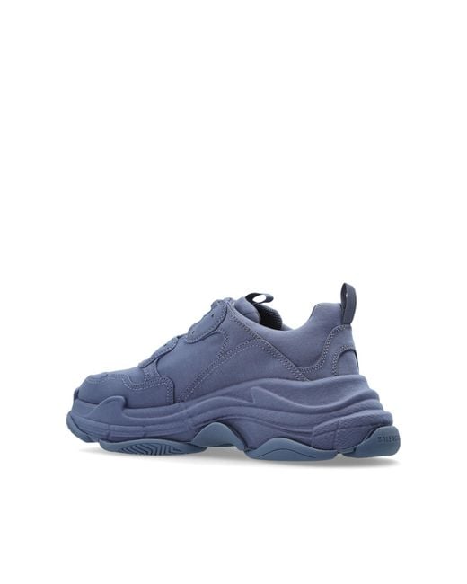 Balenciaga Blue Triple S Sneakers for men