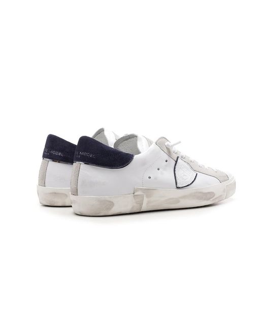Philippe Model White Logo Details Casual Sneakers for men