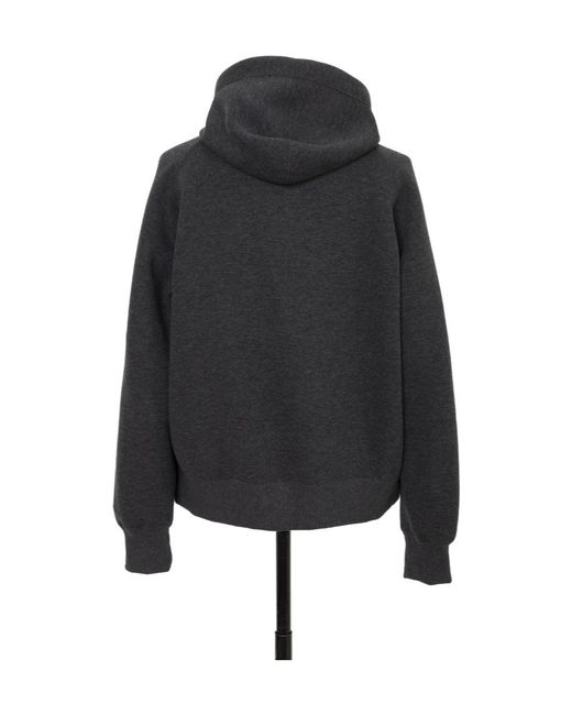 Sacai Blue Sponge Sweat X Grosgrain Hoodie for men