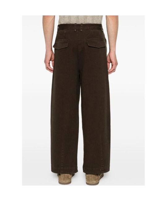 Entire studios Brown Gully Belted Wide-Leg Pants for men
